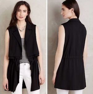 Anthro Cartonnier‎ Black River Road Vest XS